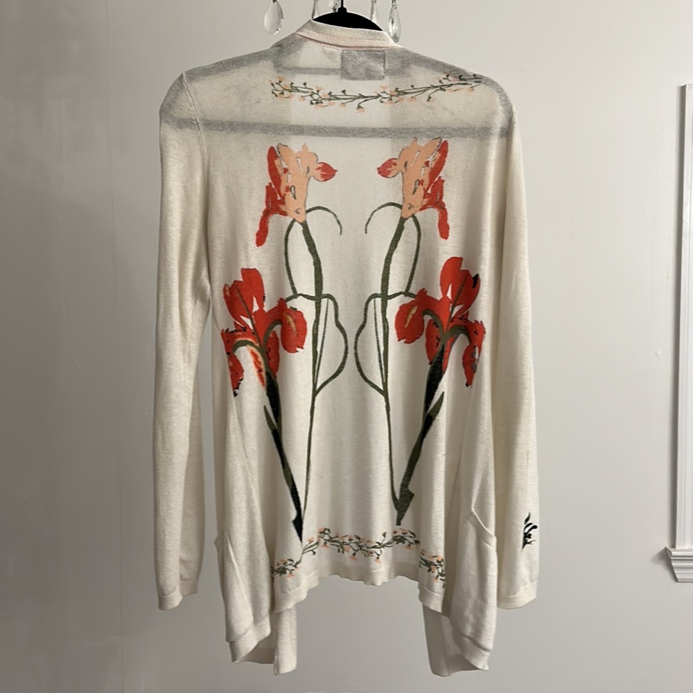 Guinevere for Anthropologie Flyaway Floral Cardigan